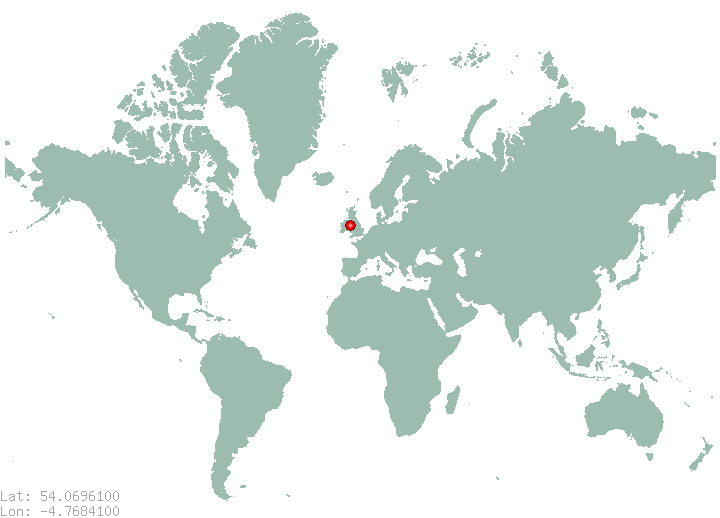 Cregneish in world map