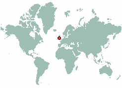 Isle of Man in world map